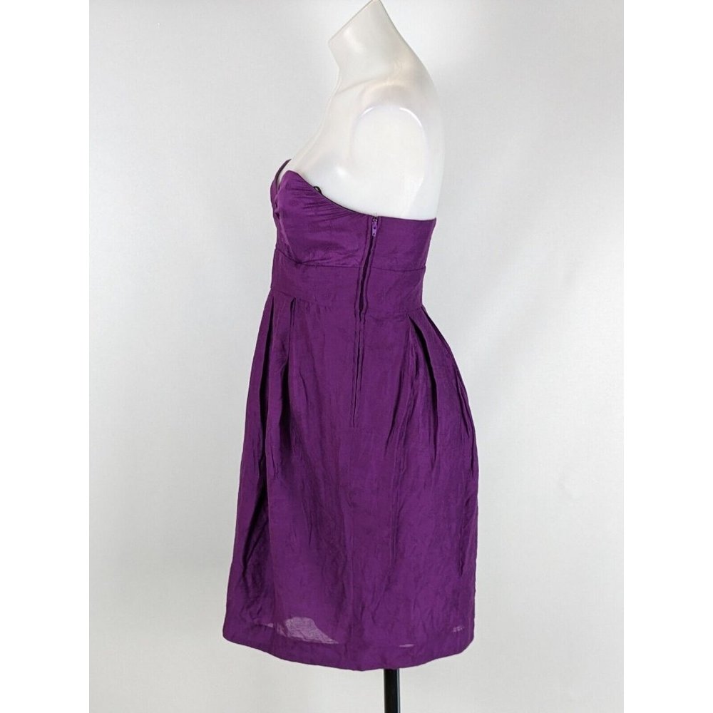 Wayne By Wayne Cooper Womens Dress Size 10 Purple Lined Strapless A-Line NEW - Picture 2 of 8